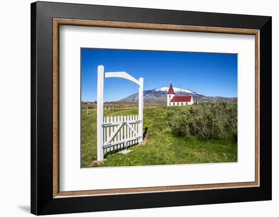 Iceland, Church in Hellnar, Snaefellsnes National Park-Miva Stock-Framed Photographic Print