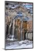 Iceland. Columnar basalt designs along the Skjalfandafljot River in the Bardardalur Valley.-Judith Zimmerman-Mounted Photographic Print