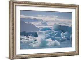 Iceland. East Region. Jokulsarlon. Glacial Lake. Icebergs in the Lake-Inger Hogstrom-Framed Photographic Print