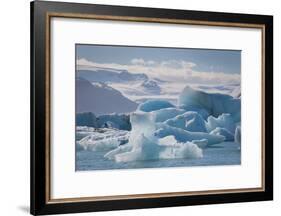 Iceland. East Region. Jokulsarlon. Glacial Lake. Icebergs in the Lake-Inger Hogstrom-Framed Photographic Print