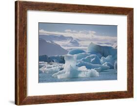 Iceland. East Region. Jokulsarlon. Glacial Lake. Icebergs in the Lake-Inger Hogstrom-Framed Photographic Print