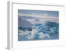 Iceland. East Region. Jokulsarlon. Glacial Lake. Icebergs in the Lake-Inger Hogstrom-Framed Photographic Print