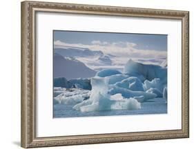 Iceland. East Region. Jokulsarlon. Glacial Lake. Icebergs in the Lake-Inger Hogstrom-Framed Photographic Print