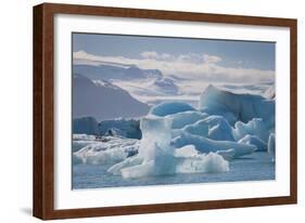Iceland. East Region. Jokulsarlon. Glacial Lake. Icebergs in the Lake-Inger Hogstrom-Framed Photographic Print