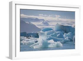 Iceland. East Region. Jokulsarlon. Glacial Lake. Icebergs in the Lake-Inger Hogstrom-Framed Photographic Print