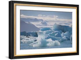 Iceland. East Region. Jokulsarlon. Glacial Lake. Icebergs in the Lake-Inger Hogstrom-Framed Photographic Print
