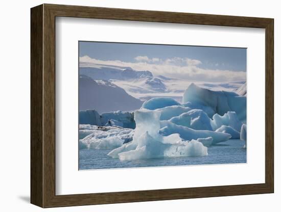 Iceland. East Region. Jokulsarlon. Glacial Lake. Icebergs in the Lake-Inger Hogstrom-Framed Photographic Print