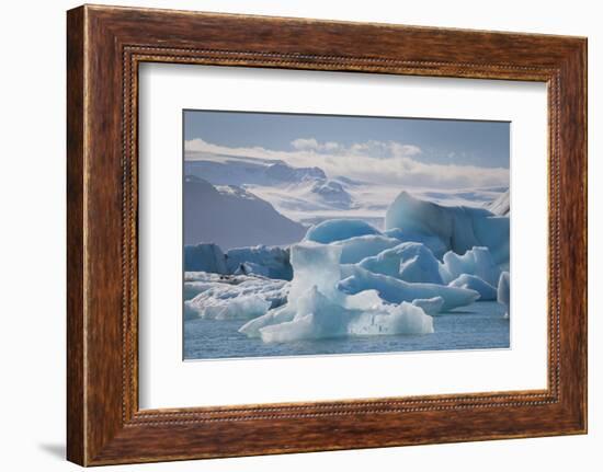 Iceland. East Region. Jokulsarlon. Glacial Lake. Icebergs in the Lake-Inger Hogstrom-Framed Photographic Print