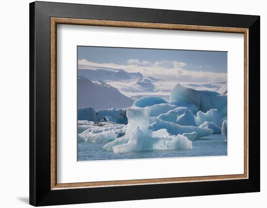 Iceland. East Region. Jokulsarlon. Glacial Lake. Icebergs in the Lake-Inger Hogstrom-Framed Photographic Print