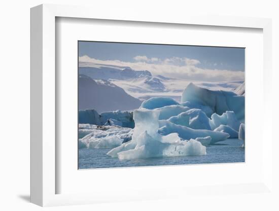 Iceland. East Region. Jokulsarlon. Glacial Lake. Icebergs in the Lake-Inger Hogstrom-Framed Photographic Print