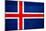 Iceland Flag Design with Wood Patterning - Flags of the World Series-Philippe Hugonnard-Mounted Art Print