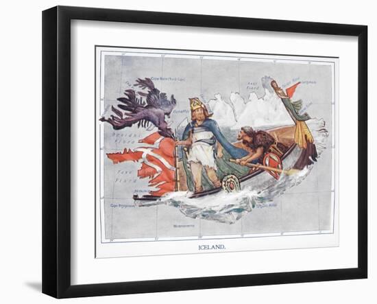 Iceland, from Stories of Old Containing Twelve Full-Page Illustrations in Colour, 1912-L. Tennant-Framed Giclee Print