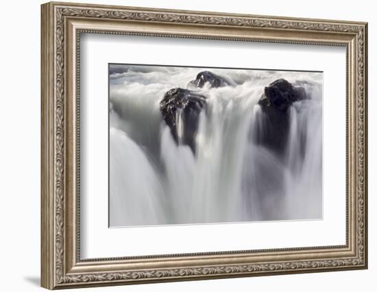 Iceland, Godafoss, Falls of the Gods.-Ellen Goff-Framed Photographic Print