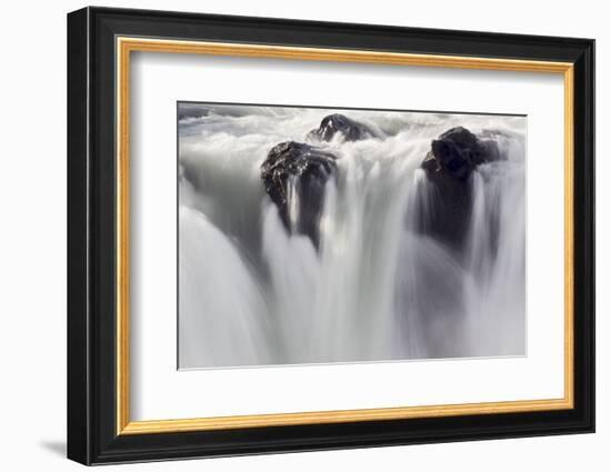 Iceland, Godafoss, Falls of the Gods.-Ellen Goff-Framed Photographic Print