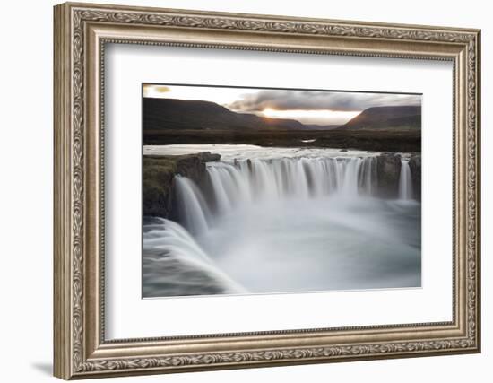 Iceland, Godafoss waterfall. The waterfall stretches over 30 meters-Ellen Goff-Framed Photographic Print