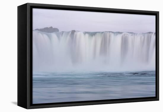 Iceland, Godafoss waterfall. The waterfall stretches over 30 meters-Ellen Goff-Framed Premier Image Canvas