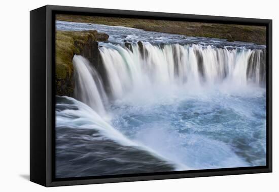 Iceland, Godafoss waterfall. The waterfall stretches over 30 meters-Ellen Goff-Framed Premier Image Canvas