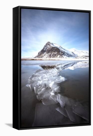 Iceland Ice Lake-Philippe Manguin-Framed Stretched Canvas