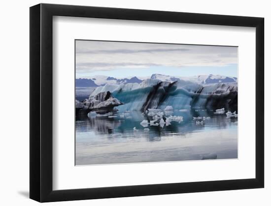 Iceland, Icebergs in Jokulsarlon lagoon-Kristin Piljay-Framed Photographic Print