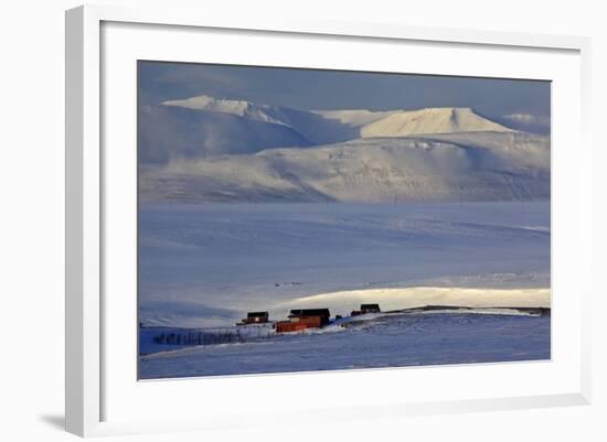 Iceland, Iceland, North-East, Winter Scenery with Saltvik, Federal Highway 87 to Husavik-Bernd Rommelt-Framed Photographic Print