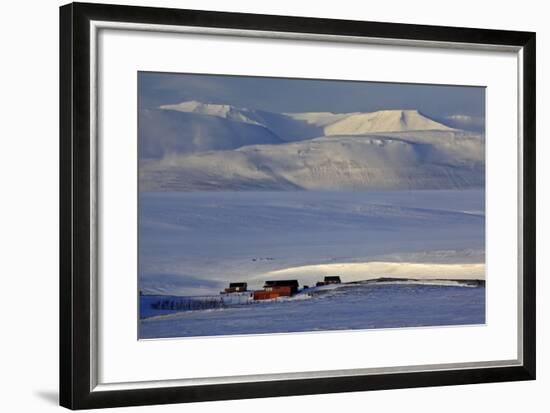 Iceland, Iceland, North-East, Winter Scenery with Saltvik, Federal Highway 87 to Husavik-Bernd Rommelt-Framed Photographic Print