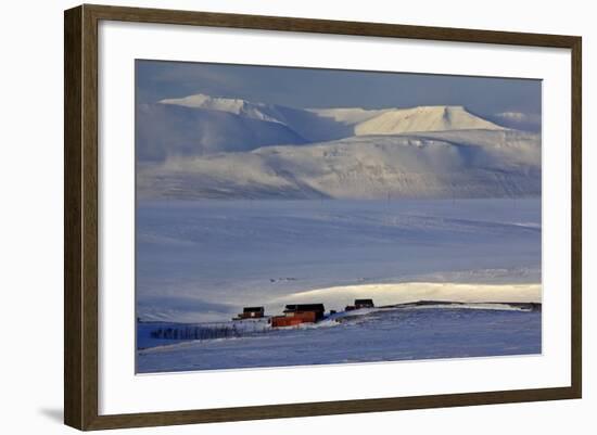 Iceland, Iceland, North-East, Winter Scenery with Saltvik, Federal Highway 87 to Husavik-Bernd Rommelt-Framed Photographic Print
