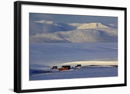 Iceland, Iceland, North-East, Winter Scenery with Saltvik, Federal Highway 87 to Husavik-Bernd Rommelt-Framed Photographic Print