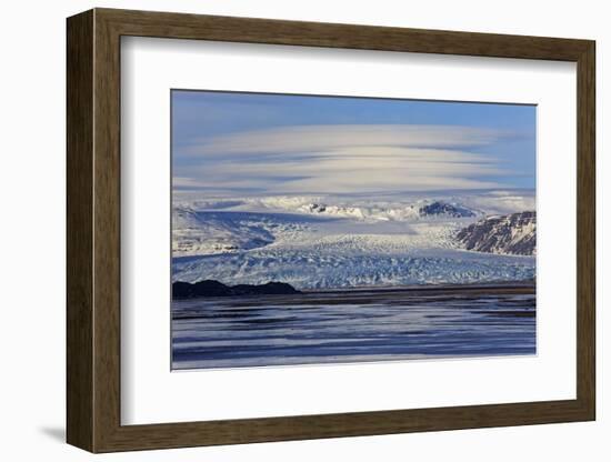 Iceland, Iceland, the South, Glacier Flaajökull-Bernd Rommelt-Framed Photographic Print