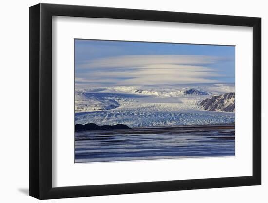 Iceland, Iceland, the South, Glacier Flaajökull-Bernd Rommelt-Framed Photographic Print