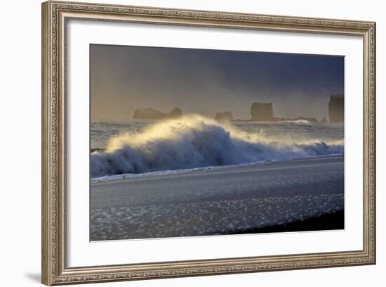 Iceland, Iceland, the South, Mydralur, Vik, Peninsula Dyrholaey-Bernd Rommelt-Framed Photographic Print