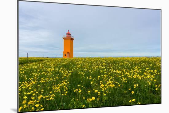 Iceland, Peninsula Reykjanes, Lighthouse-Catharina Lux-Mounted Photographic Print