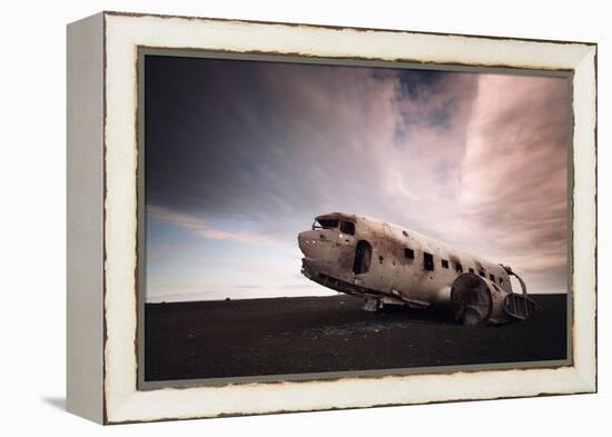 Iceland Plane Wreck-Nina Papiorek-Framed Premier Image Canvas