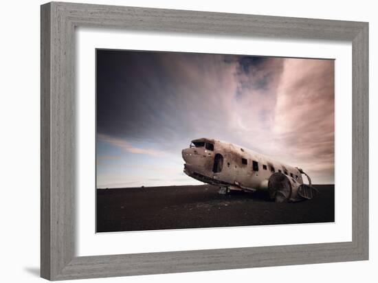 Iceland Plane Wreck-Nina Papiorek-Framed Photographic Print