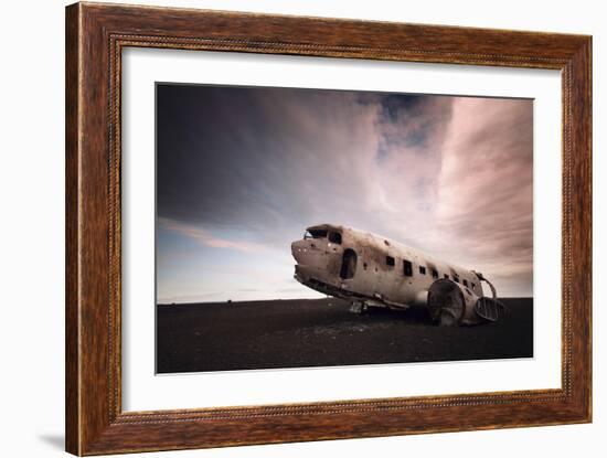 Iceland Plane Wreck-Nina Papiorek-Framed Photographic Print