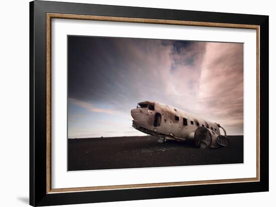 Iceland Plane Wreck-Nina Papiorek-Framed Photographic Print