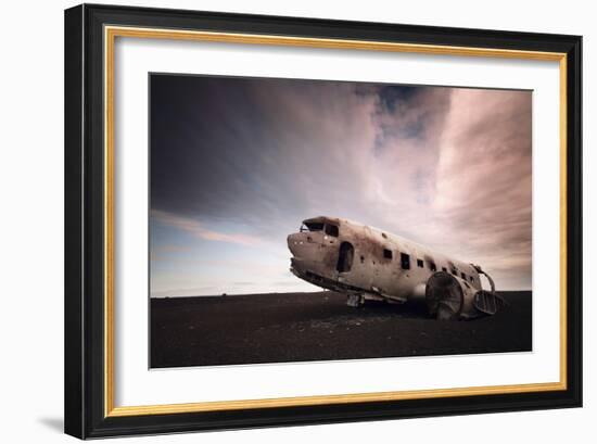 Iceland Plane Wreck-Nina Papiorek-Framed Photographic Print