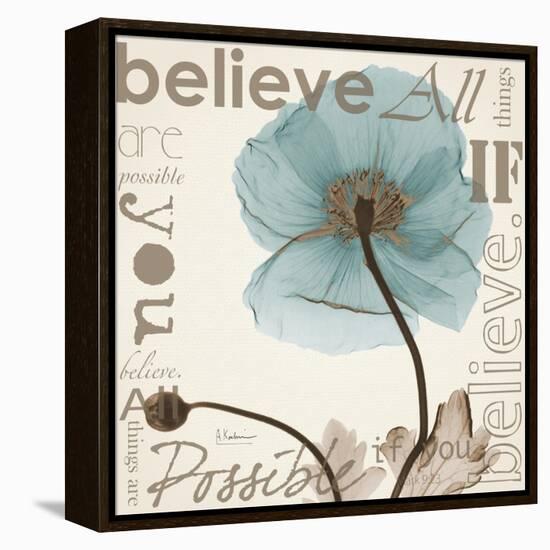 Iceland Poppy Believe-Albert Koetsier-Framed Stretched Canvas