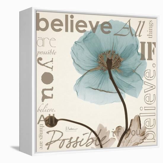 Iceland Poppy Believe-Albert Koetsier-Framed Stretched Canvas