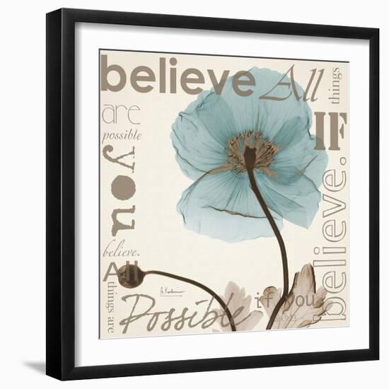 Iceland Poppy Believe-Albert Koetsier-Framed Art Print