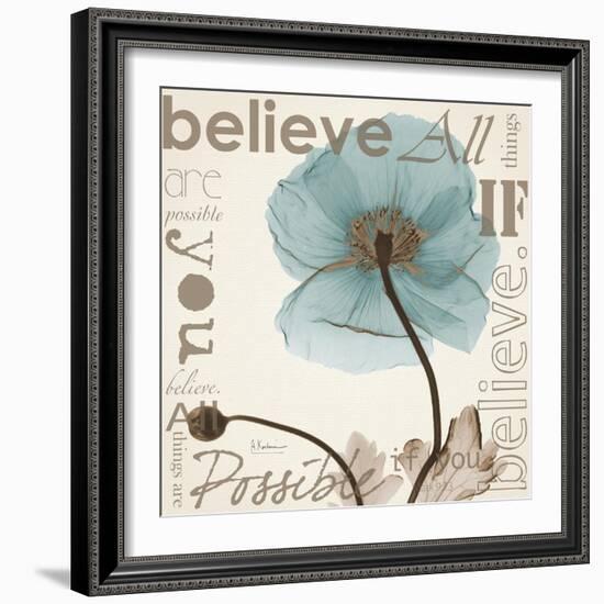 Iceland Poppy Believe-Albert Koetsier-Framed Premium Giclee Print