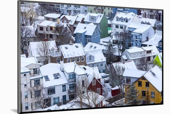 Iceland, Reykjavik. Reykjavik, Capital City of Iceland, Frozen by Winter.-Katie Garrod-Mounted Photographic Print