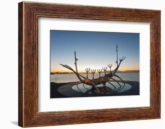 Iceland, Reykjavik, Solfar (Sun Voyager)-Christian Kober-Framed Photographic Print