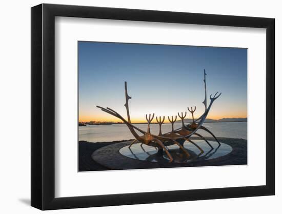 Iceland, Reykjavik, Solfar (Sun Voyager)-Christian Kober-Framed Photographic Print