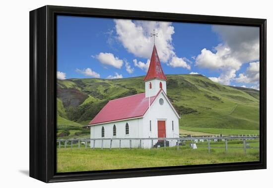 Iceland. Reyniskirkja Church Near Black Beach , 1929 an Old Wooden Church Religion-Bill Bachmann-Framed Premier Image Canvas