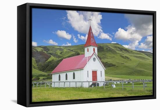 Iceland. Reyniskirkja Church Near Black Beach , 1929 an Old Wooden Church Religion-Bill Bachmann-Framed Premier Image Canvas