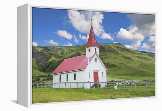 Iceland. Reyniskirkja Church Near Black Beach , 1929 an Old Wooden Church Religion-Bill Bachmann-Framed Premier Image Canvas