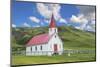 Iceland. Reyniskirkja Church Near Black Beach , 1929 an Old Wooden Church Religion-Bill Bachmann-Mounted Photographic Print