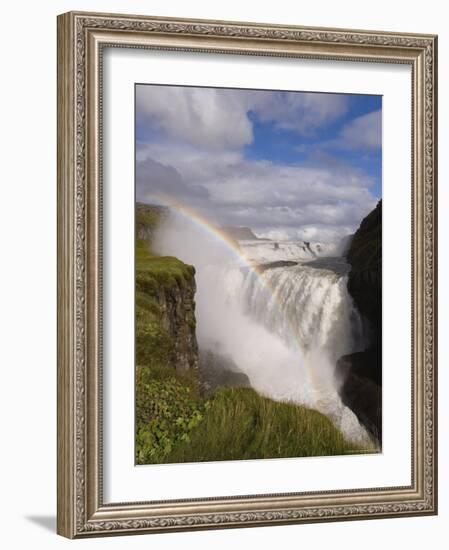 Iceland's Most Famous Waterfall Tumbles 32M into a Steep Sided Canyon, Iceland, Polar Regions-Gavin Hellier-Framed Photographic Print