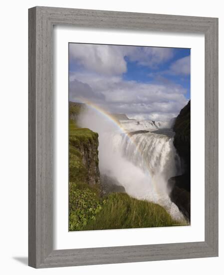 Iceland's Most Famous Waterfall Tumbles 32M into a Steep Sided Canyon, Iceland, Polar Regions-Gavin Hellier-Framed Photographic Print