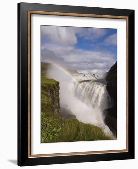 Iceland's Most Famous Waterfall Tumbles 32M into a Steep Sided Canyon, Iceland, Polar Regions-Gavin Hellier-Framed Photographic Print